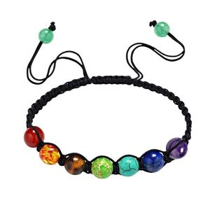 Adjustable Braided Chakra Bracelet